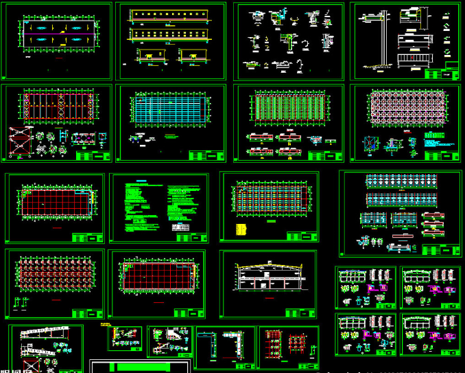 二層全鋼結(jié)構(gòu)超市圖紙